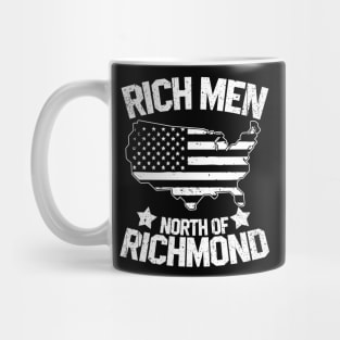 Rich Men North of Richmond America retro Flag Mug